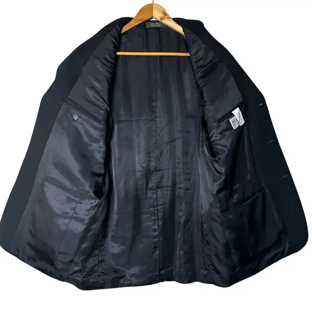 Alfani Mens Blazer Jacket‎ Suit Coat Size 40R Cashmere Black Workwear Business